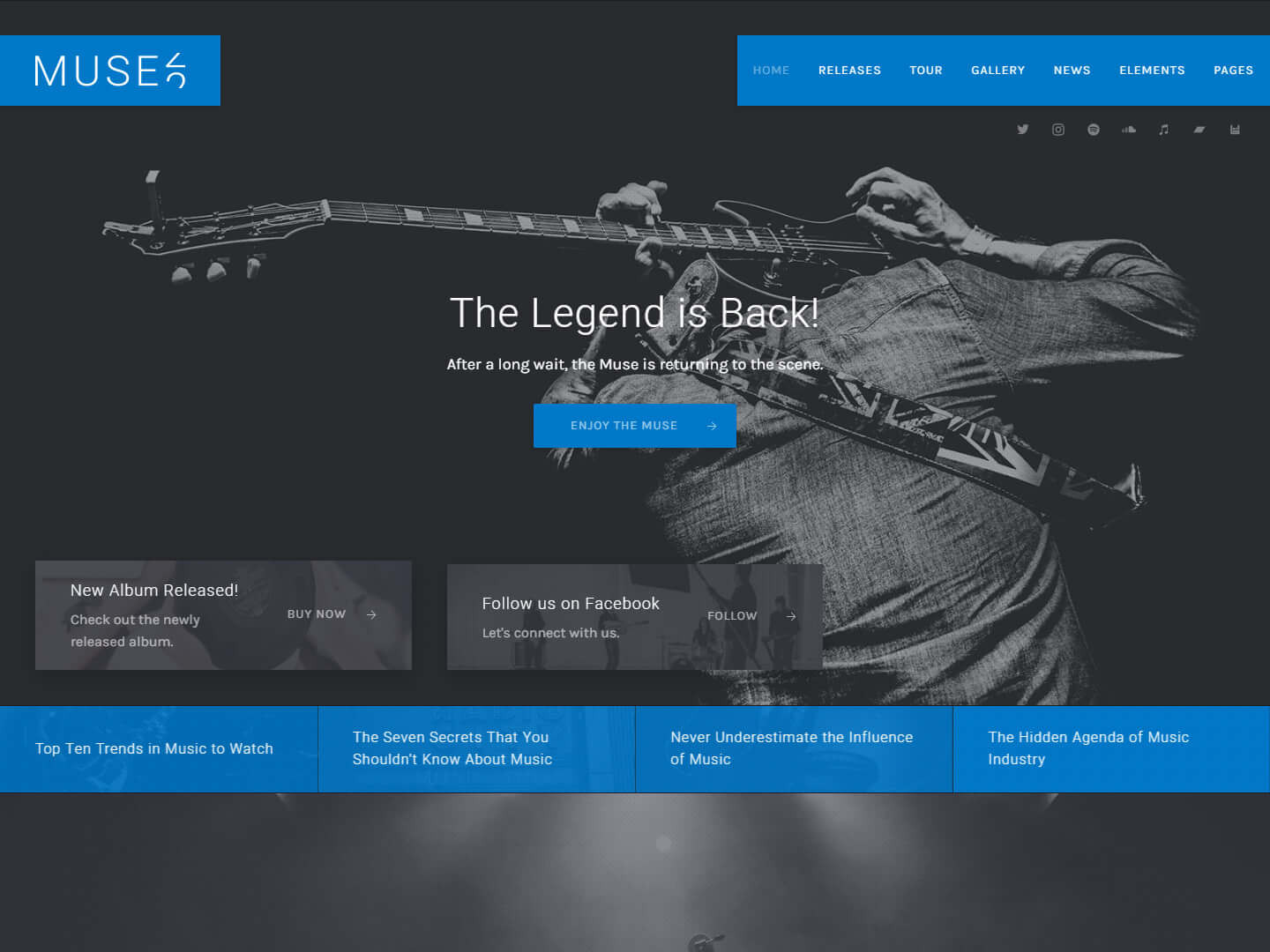 Muse - Music WordPress Theme
