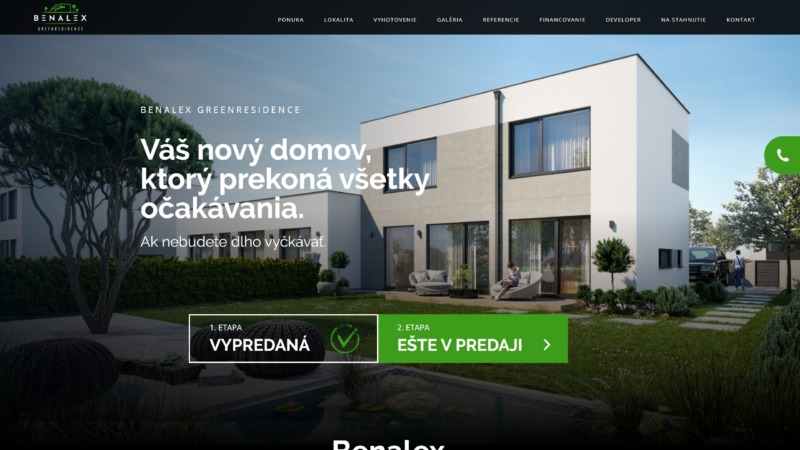 Benalex Greenresidence - Web Development