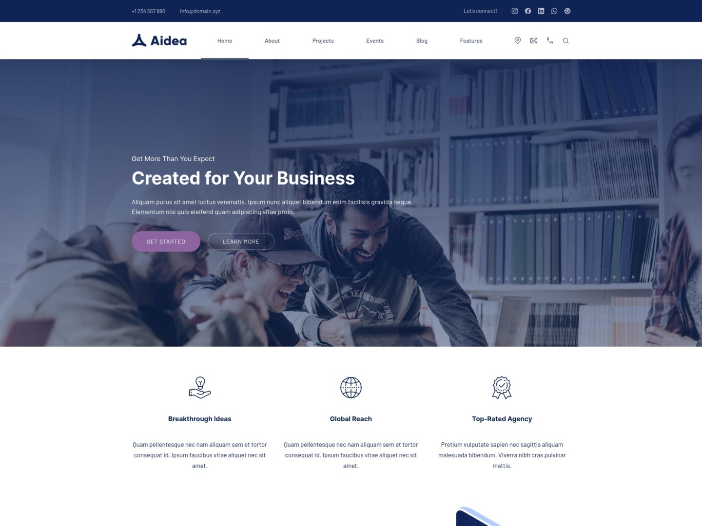 Aidea - Business WordPress Theme