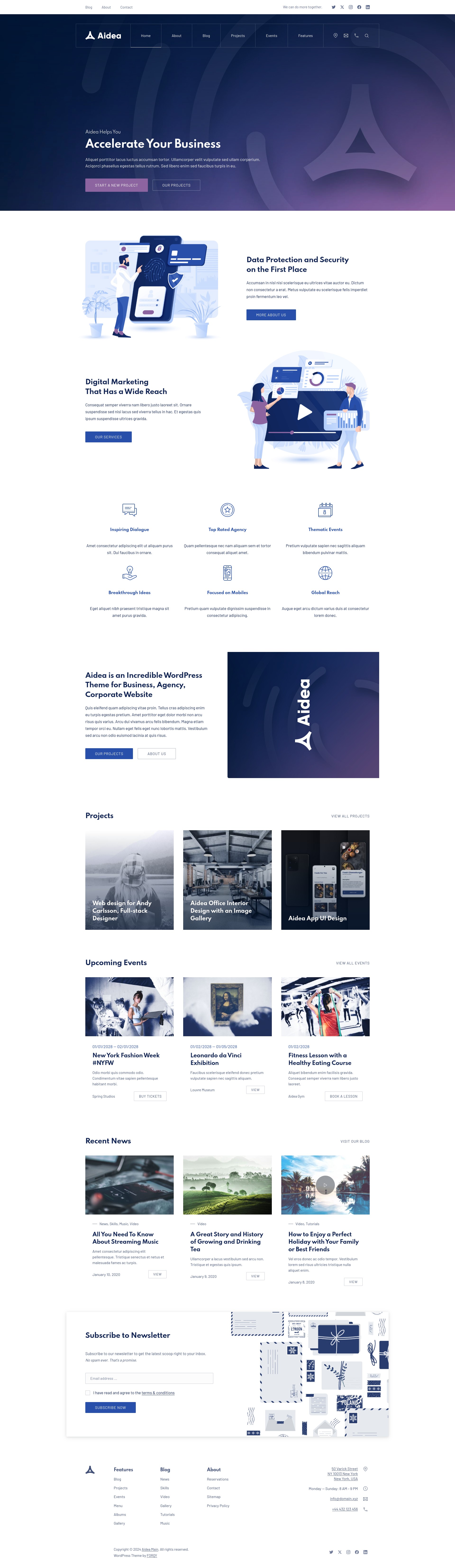 Aidea - Main WordPress Theme
